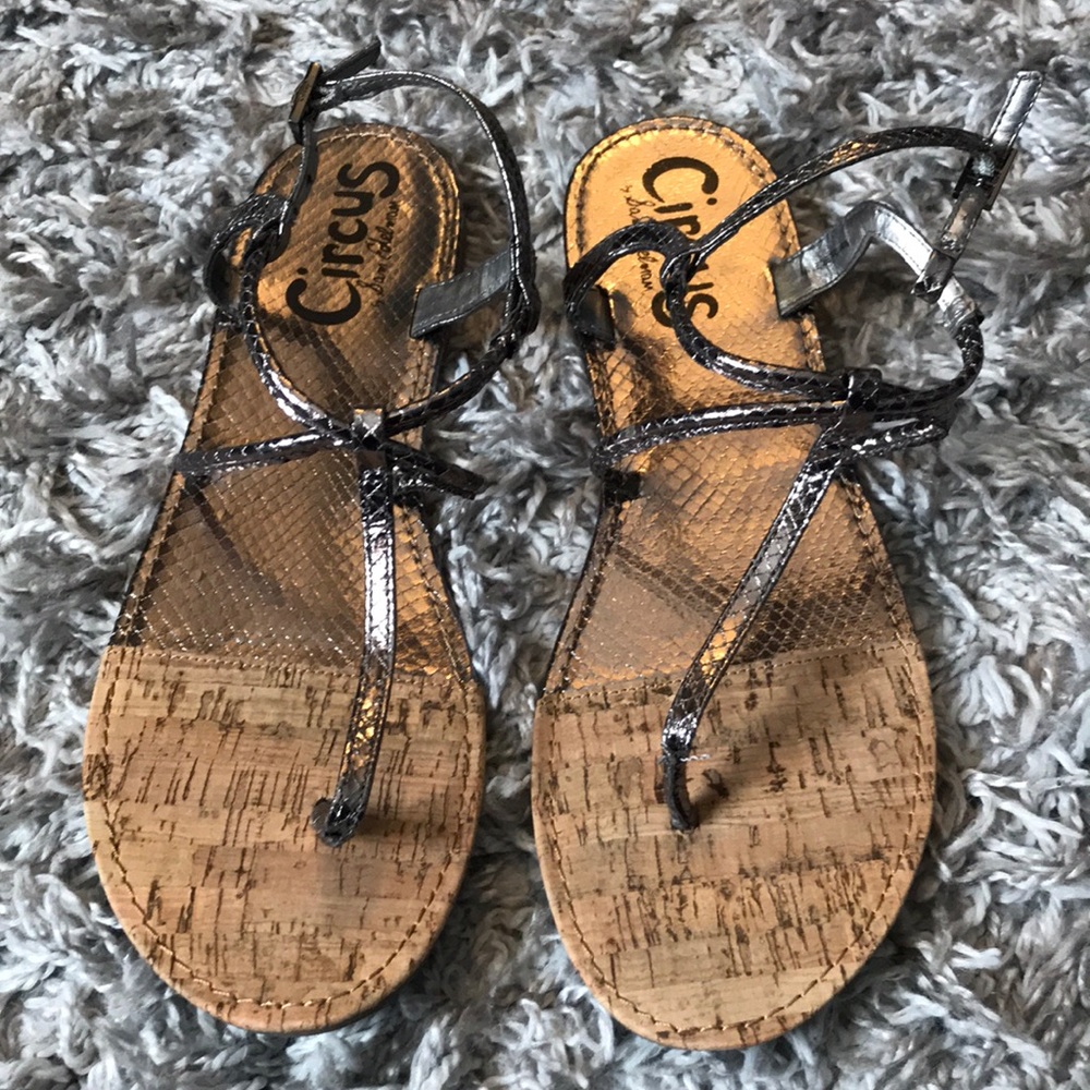 Sam Edelman Circus Sandals Metallic Sz 10